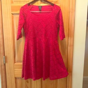 Red lace dress, Rue 21, XL